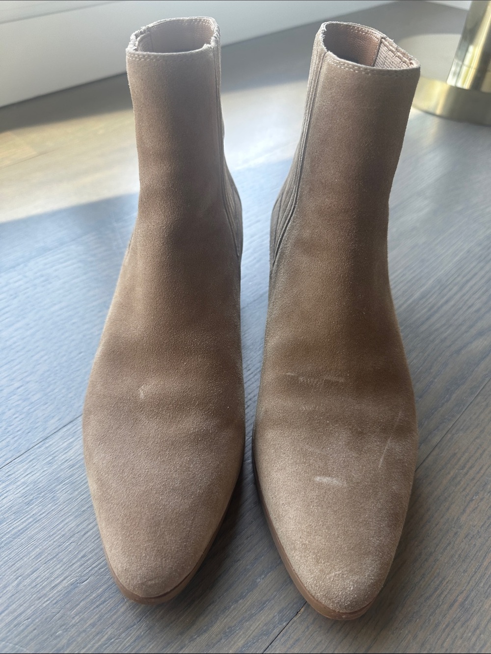 Rag & Bone Rover Suede Ankle Boots, Tan, 8.5